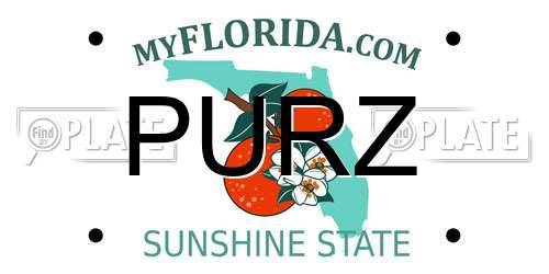 PURZ Florida License Plate