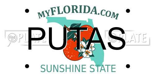 PUTAS Florida License Plate