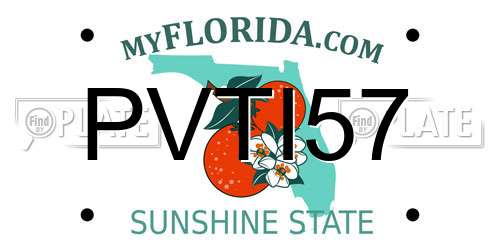 PVTI57 Florida License Plate