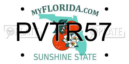 PVTR57 Florida License Plate