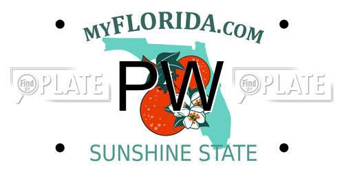 PW Florida License Plate