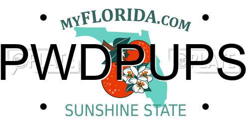 PWDPUPS Florida License Plate