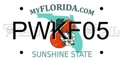 PWKF05 Florida License Plate