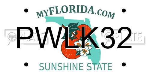 PWLK32 Florida License Plate