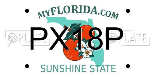 PX18P Florida License Plate