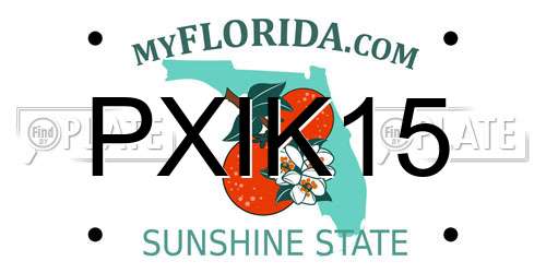 PXIK15 Florida License Plate
