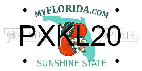 PXKL20 Florida License Plate