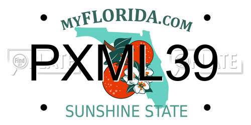 PXML39 Florida License Plate