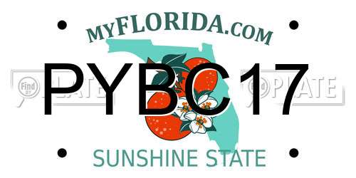 PYBC17 Florida License Plate