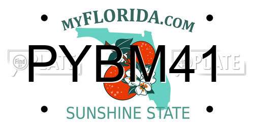 PYBM41 Florida License Plate