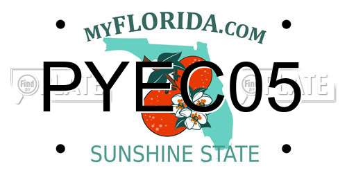 PYEC05 Florida License Plate