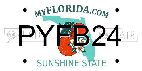 PYFB24 Florida License Plate