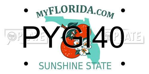 PYGI40 Florida License Plate