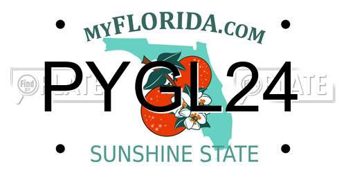 PYGL24 Florida License Plate