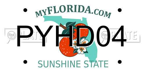 PYHD04 Florida License Plate