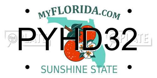 PYHD32 Florida License Plate