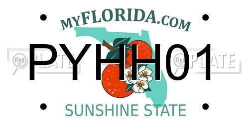 PYHH01 Florida License Plate