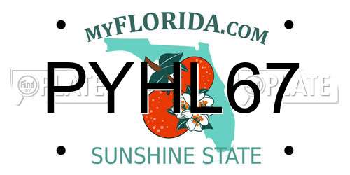 PYHL67 Florida License Plate
