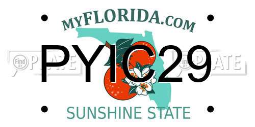 PYIC29 Florida License Plate