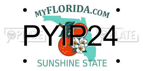 PYIP24 Florida License Plate