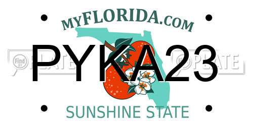 PYKA23 Florida License Plate