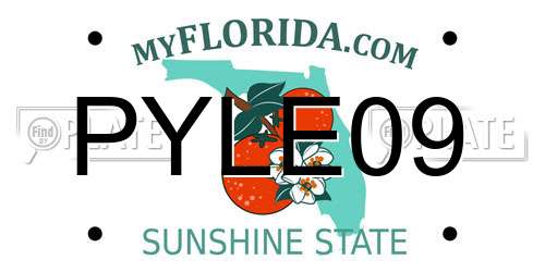 PYLE09 Florida License Plate