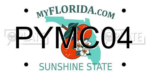 PYMC04 Florida License Plate