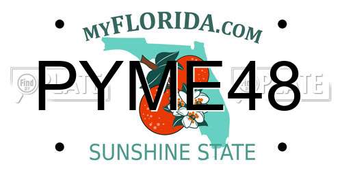 PYME48 Florida License Plate