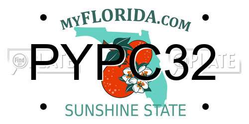 PYPC32 Florida License Plate