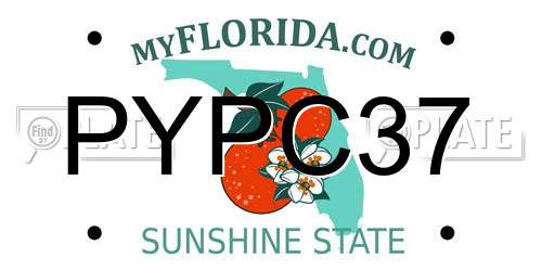 PYPC37 Florida License Plate