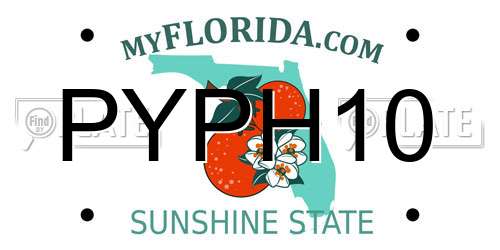 PYPH10 Florida License Plate