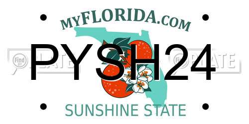 PYSH24 Florida License Plate