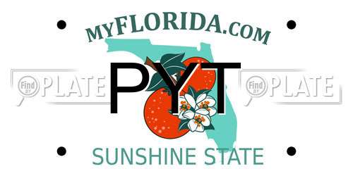PYT Florida License Plate