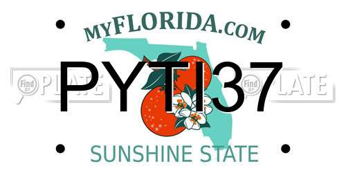 PYTI37 Florida License Plate