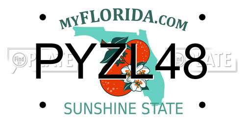 PYZL48 Florida License Plate