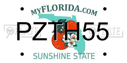 PZTH55 Florida License Plate