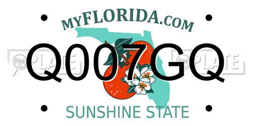Q007GQ Florida License Plate