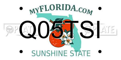 Q05TSI Florida License Plate