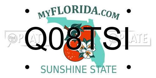 Q08TSI Florida License Plate
