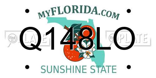 Q148LO Florida License Plate