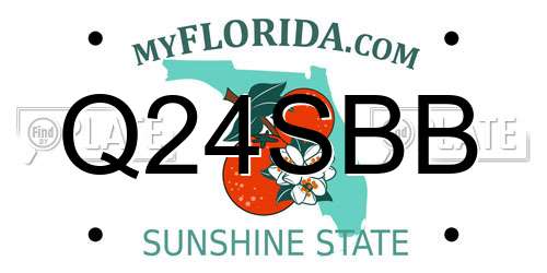 Q24SBB Florida License Plate
