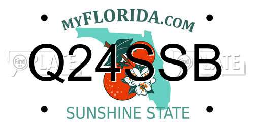 Q24SSB Florida License Plate