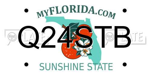 Q24STB Florida License Plate