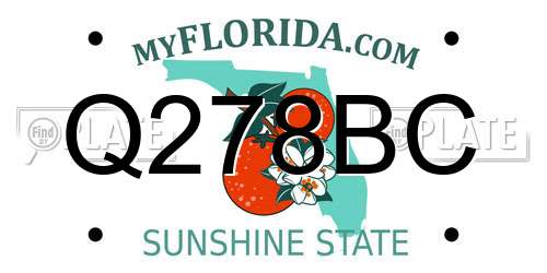 Q278BC Florida License Plate