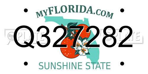 Q327282 Florida License Plate