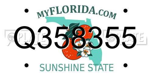 Q358355 Florida License Plate