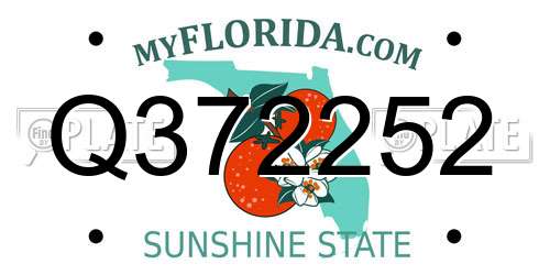 Q372252 Florida License Plate