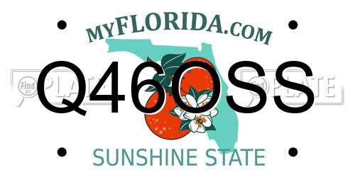 Q46OSS Florida License Plate
