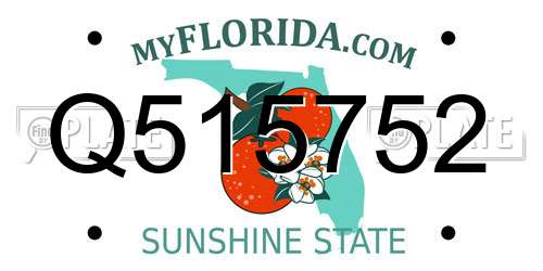 Q515752 Florida License Plate