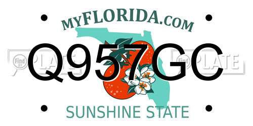 Q957GC Florida License Plate